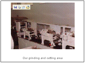Text Box: Our grinding and cutting area
